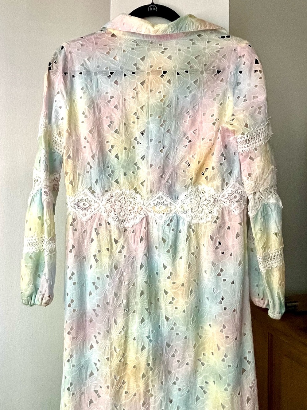 Temptation, Positano Tie-Dye Eyelet and Lace Maxi Dress - Picture 10 of 13